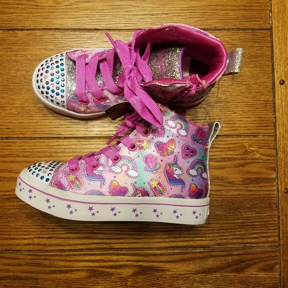 Skechers Other - NWT Skechers Girls Unicorn Twinkle Toes Hightops